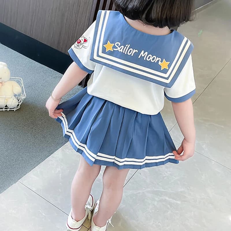 Girls Sailor Moon Cosplay Costume Set With Skirt