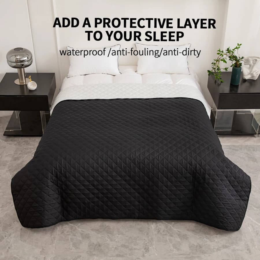 Waterproof Quilted Reversible Dog Bed Cover