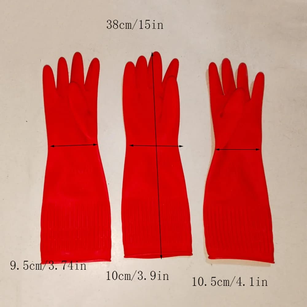 Long Rubber Cleaning Gloves
