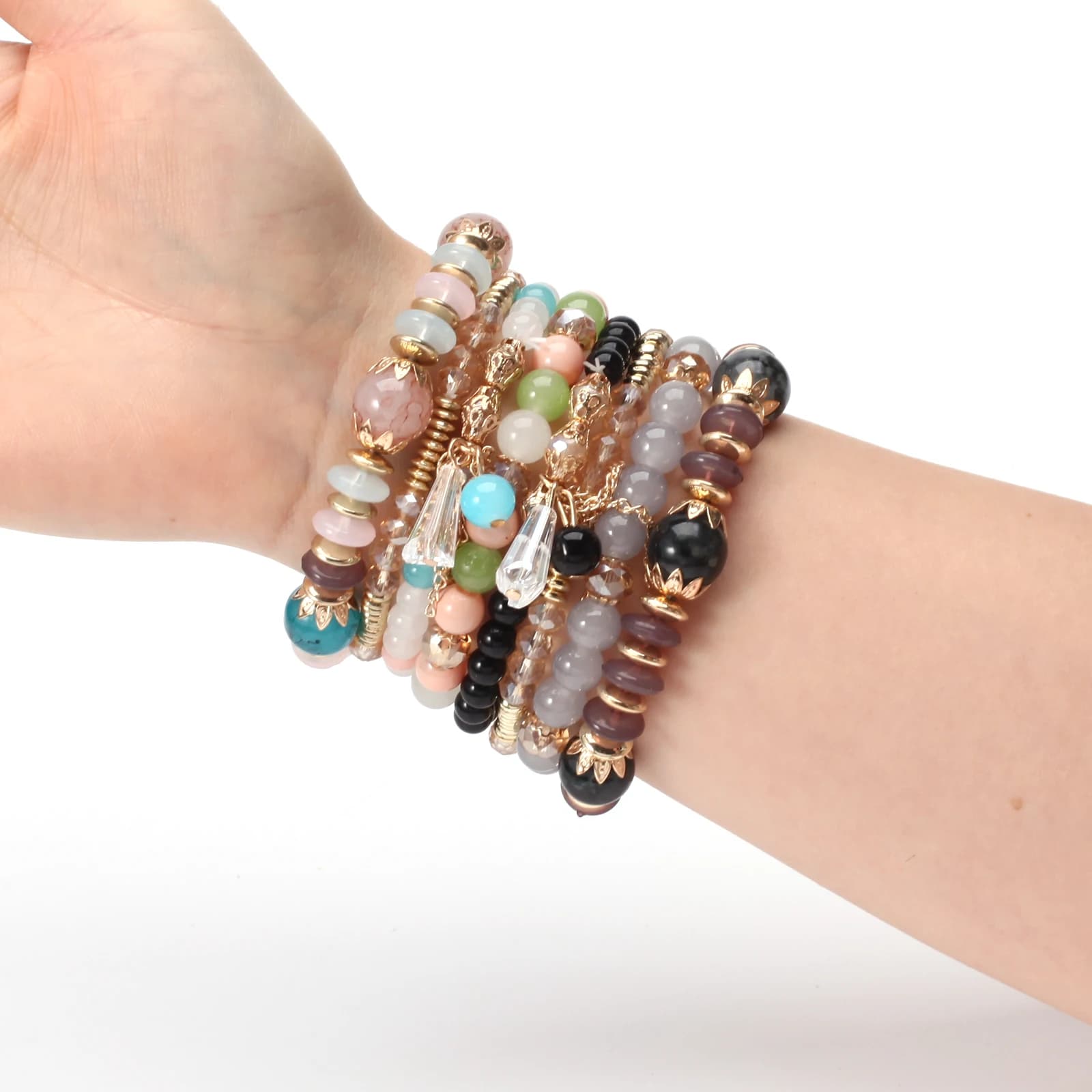 Bohemian Stackable Bead Bracelets