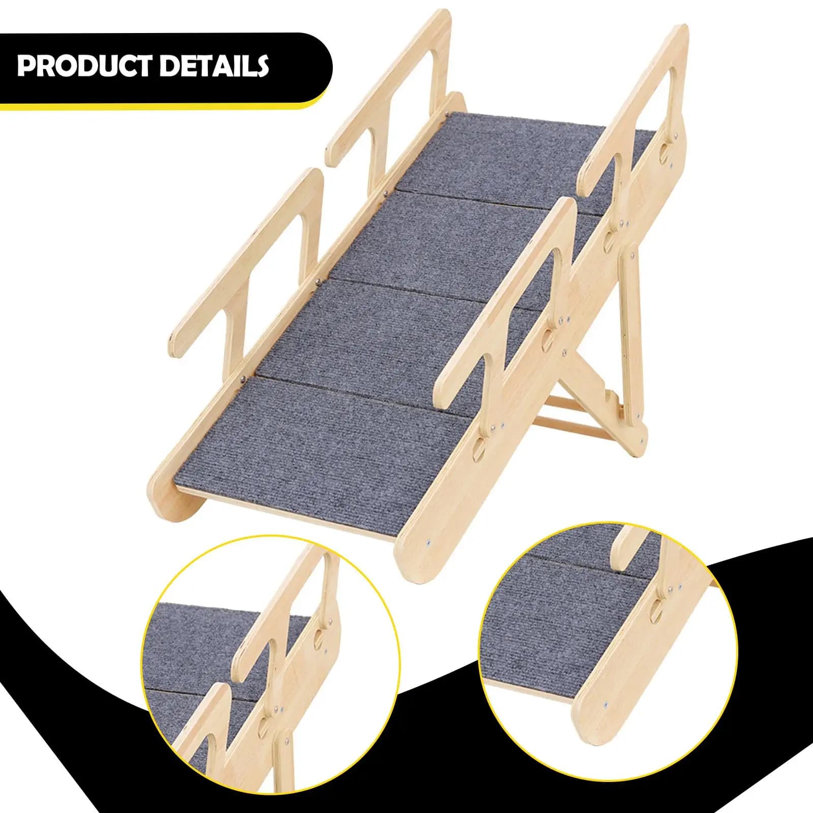Foldable Wooden Pet Stairs