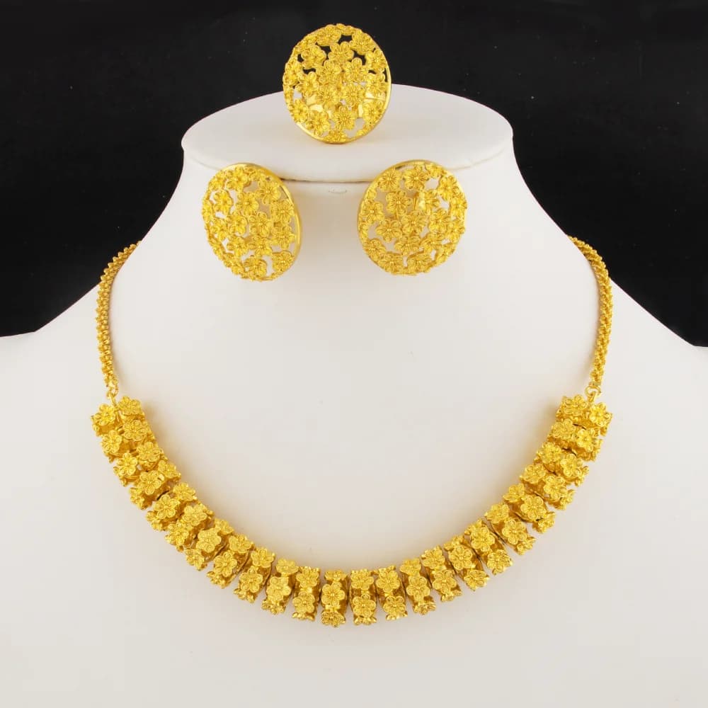 Women’s Jewelry Set Dubai High-quality Luxury Jewelry New Trendy African Women Jewelry Brazilian Bold Jewelry Set Wholesale