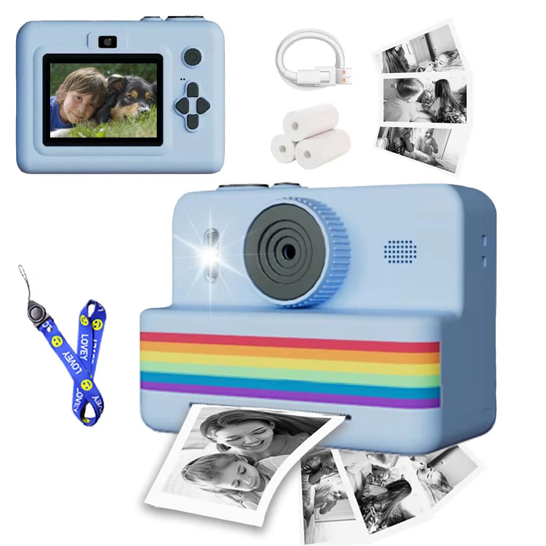 Kids Instant Print Camera with HD Video