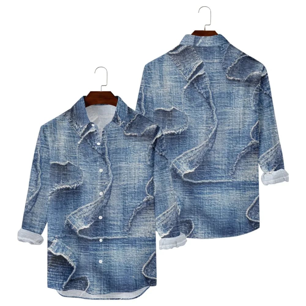 Retro Floral Hawaiian Button-Up Shirt