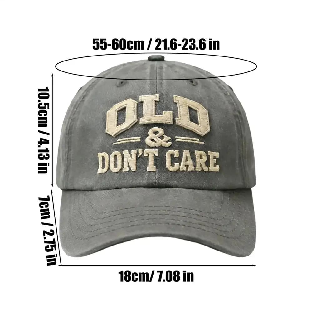 Don't Care Embroidered Vintage Baseball Cap