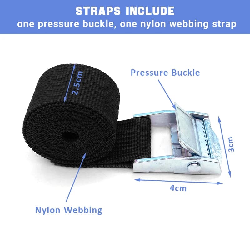 5/10 pcs 1M Buckle Tie-Down Belt Cargo Straps For Car Motorcycle Bike With Metal Buckle Tow Rope Strong Ratchet Belt for Luggage
