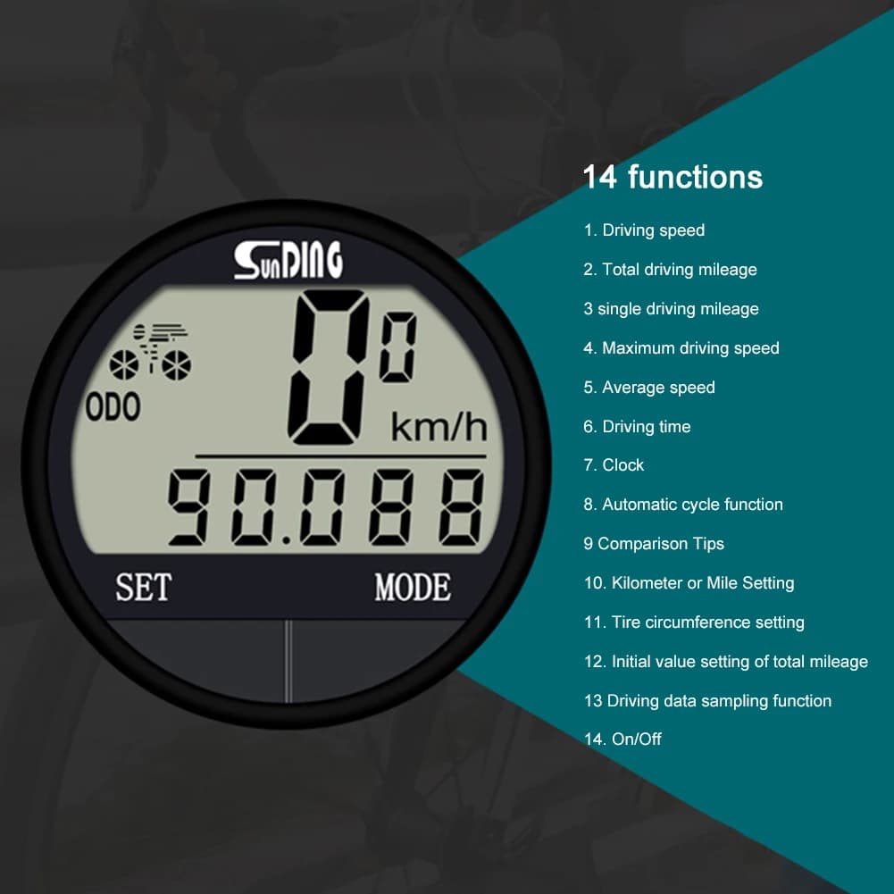 Bike Computer Speedometer with Screen