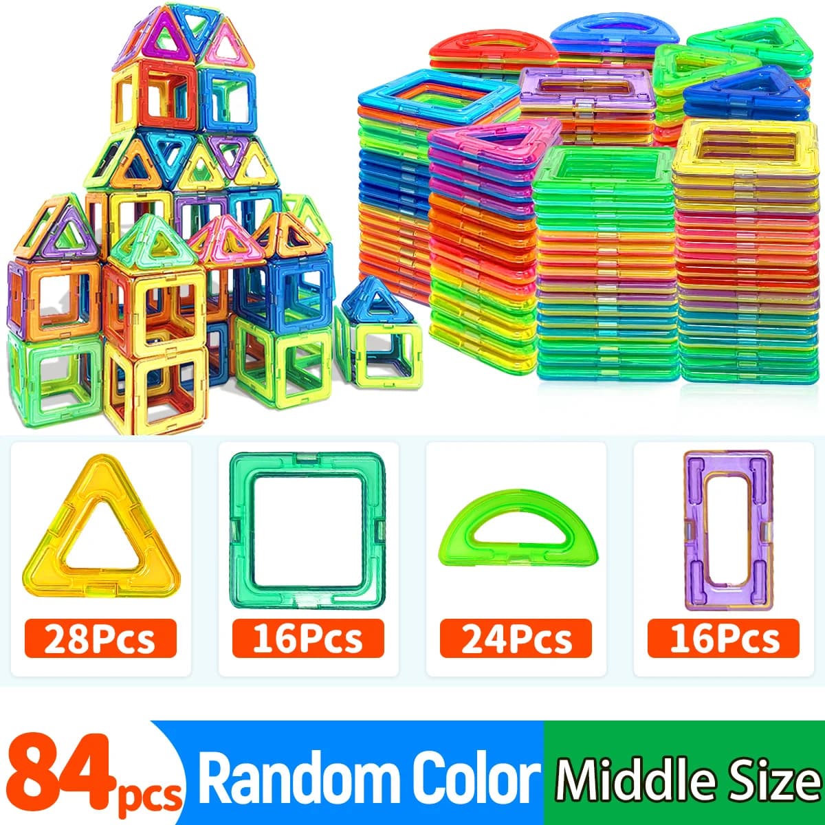 Magnetic Building Blocks Construction Set