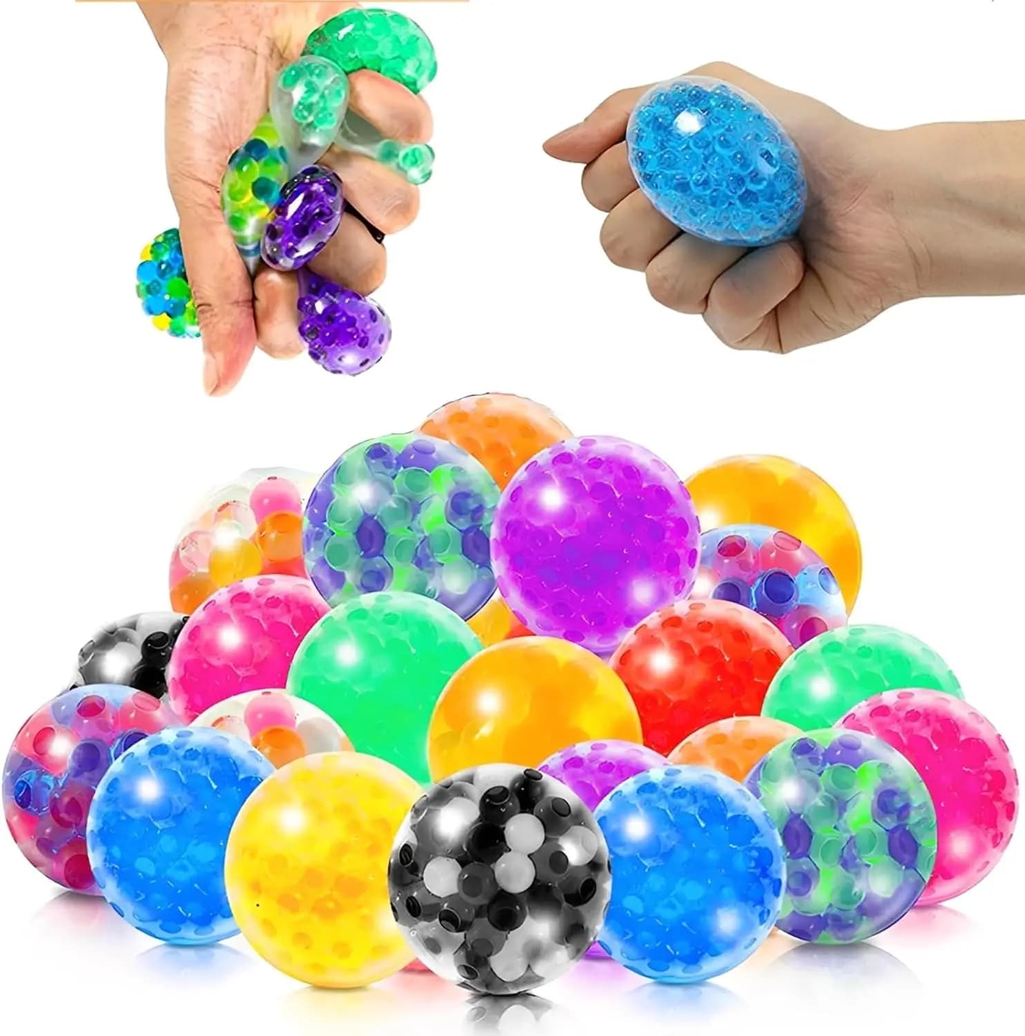 Bulk Colorful Stress Balls Squeeze Toys