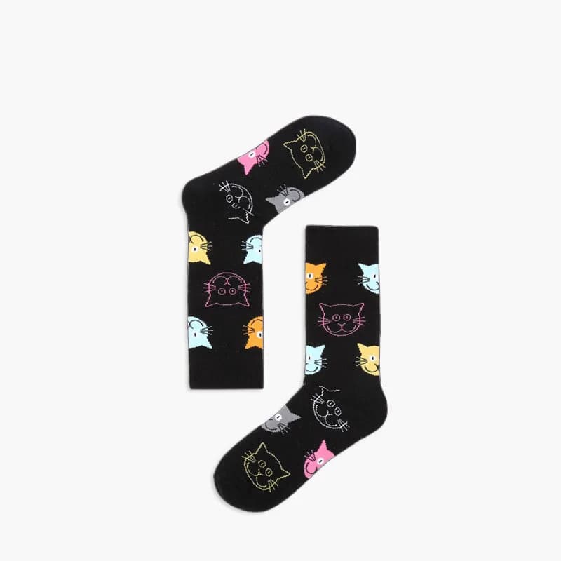 New Women Cotton Socks Cat Cartoon Animal Funny Socks Cute Lovely Colorful Fashion Socks Meias