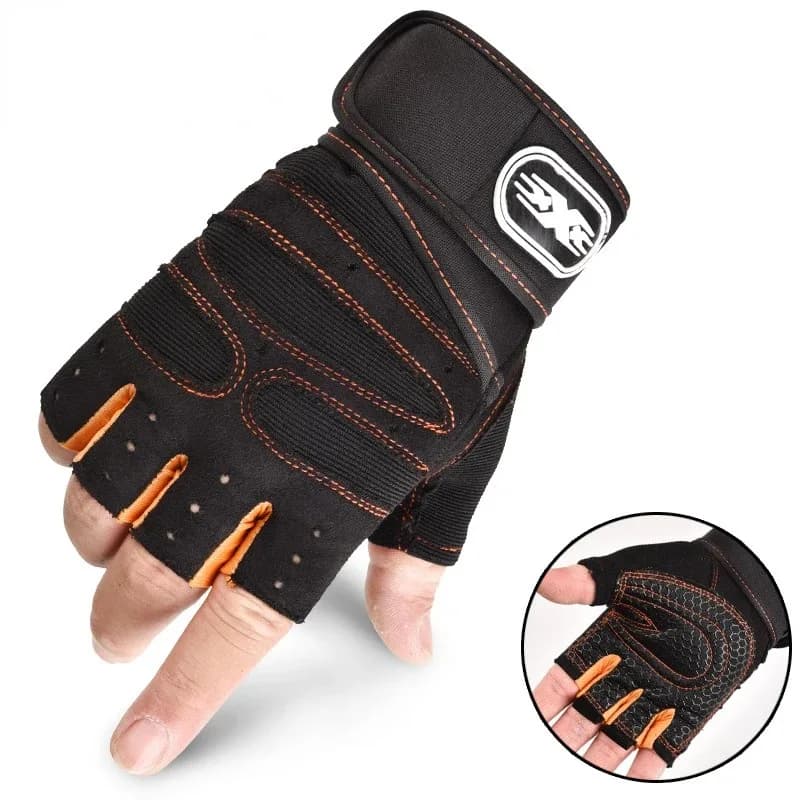 Half-Finger Wrist Guard Gloves for Fitness