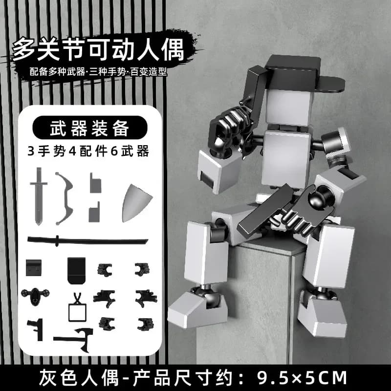 Multi-Jointed 3D Printed Robot Action Figure