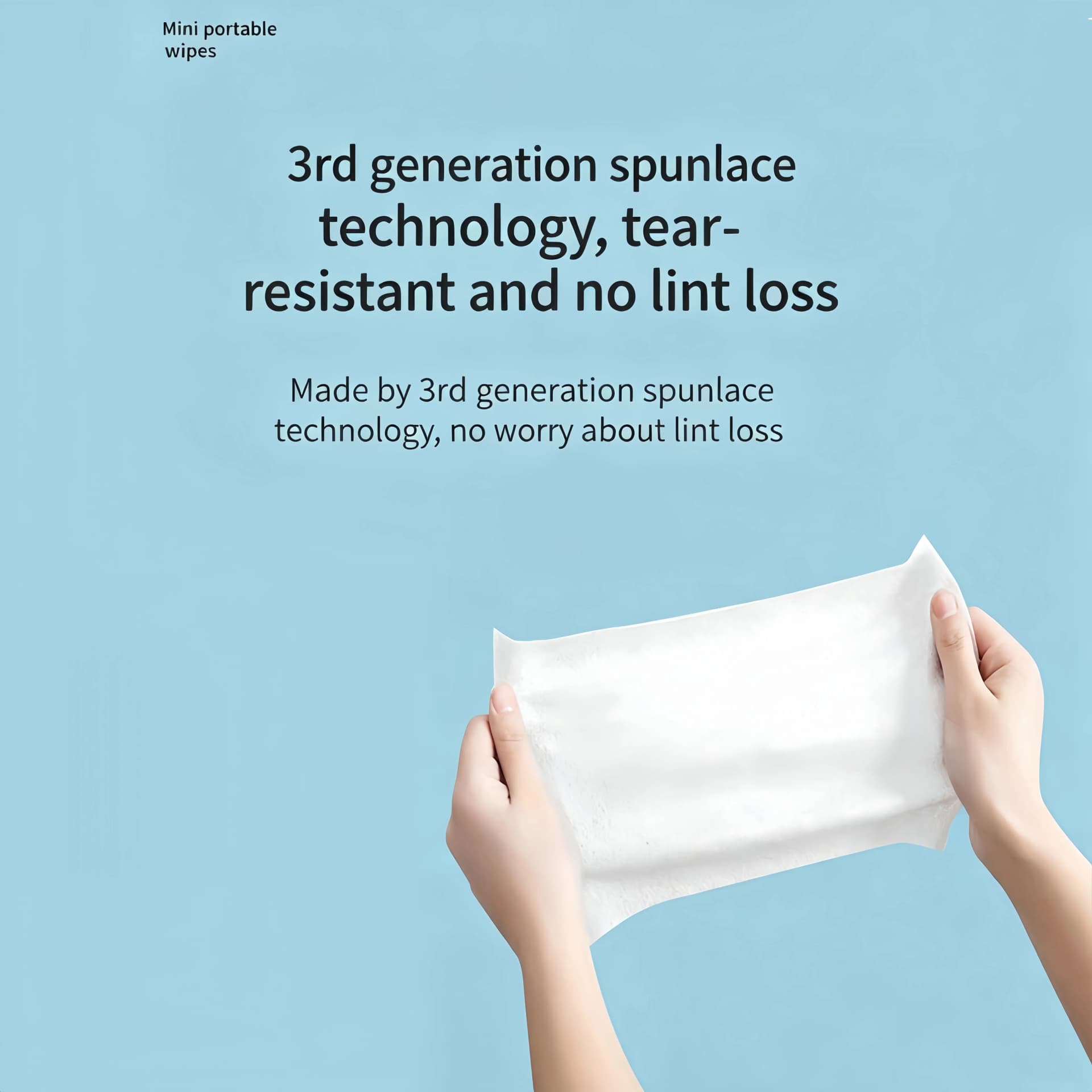 Portable Alcohol-Free Wet Wipes Multi-Purpose