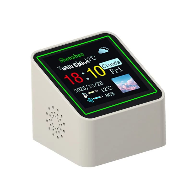 Smart WiFi Desk Clock Weather Station