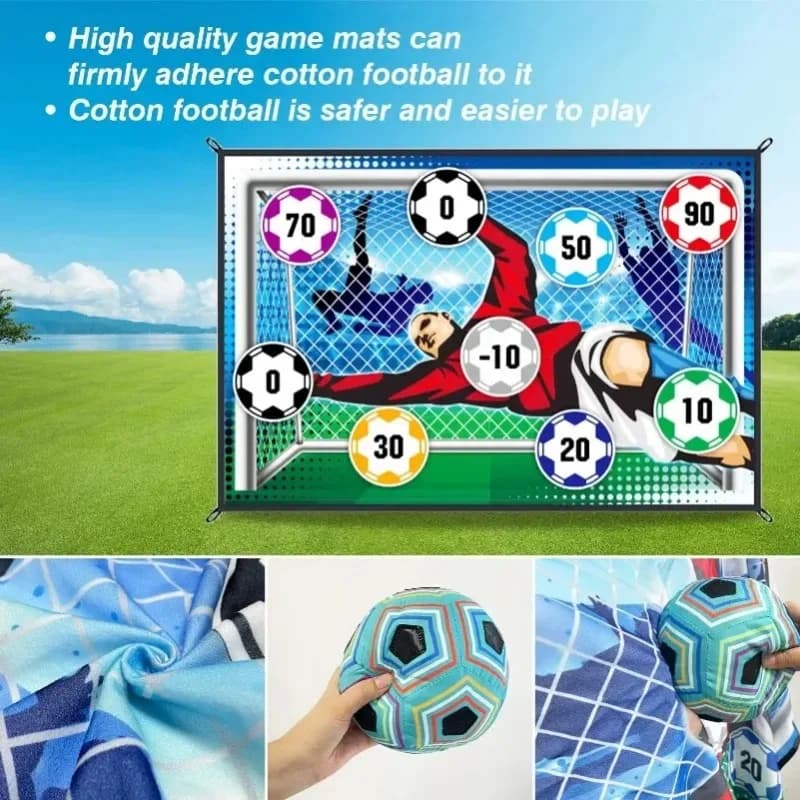 Soccer Game Mat Set With Sticky Ball