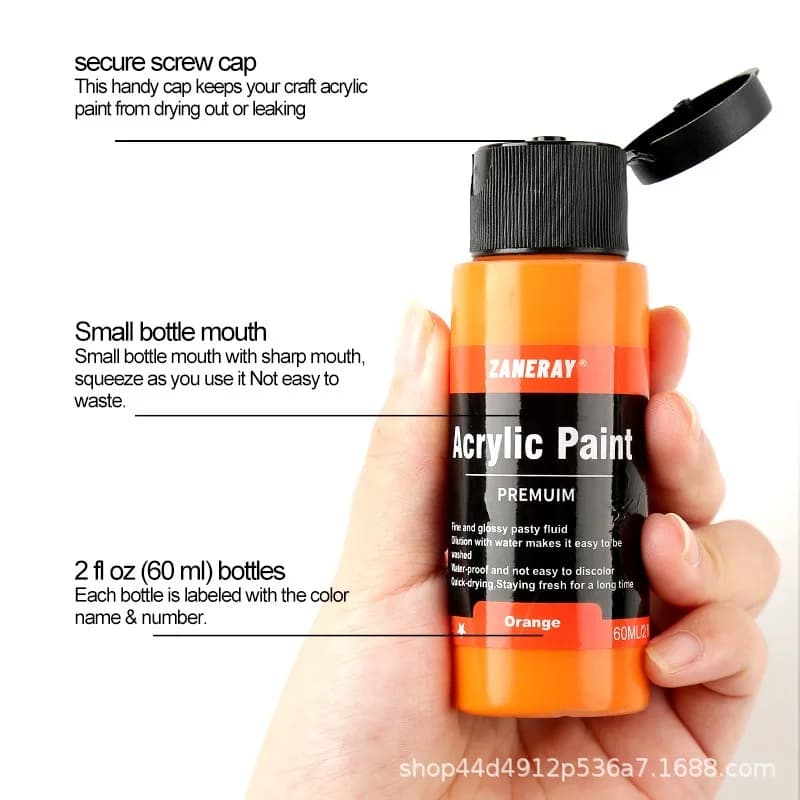 Acrylic Pigment Set 24/36 Colors 60ml
