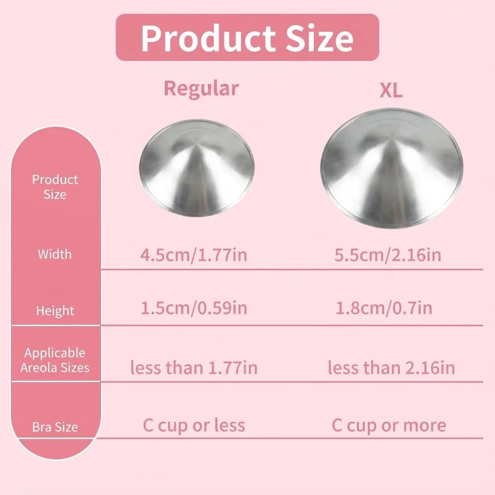 Silver Nursing Cups for Cracked Nipples