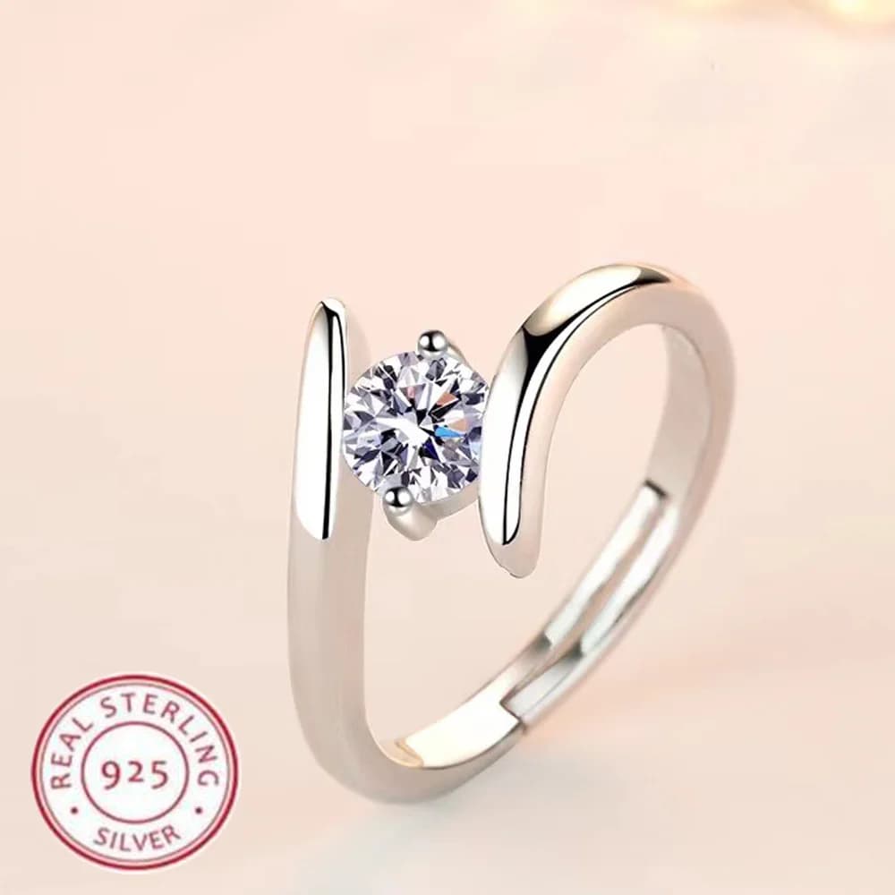 Sterling Silver Cubic Zirconia Ring