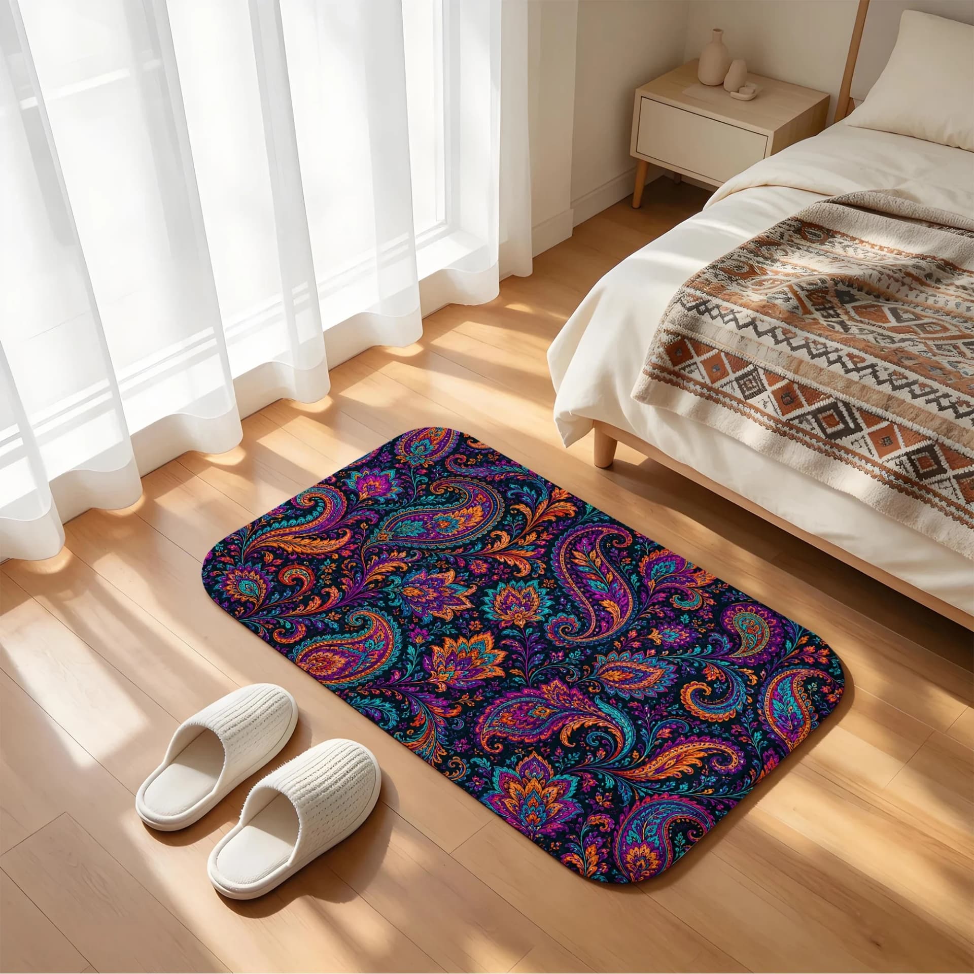 Bohemian Anti-Slip Bath Mat