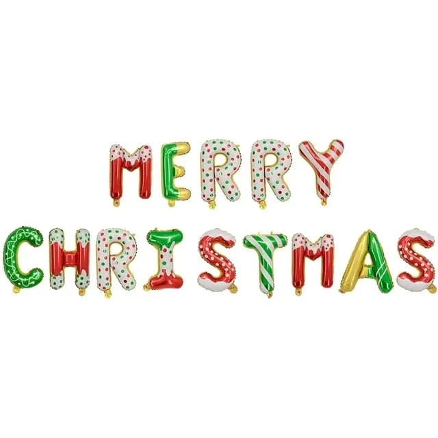 2025New Year's Party Decorations Merry Christmas Balloons Santa Claus Snowman Elk Globos DIY Christmas decorations