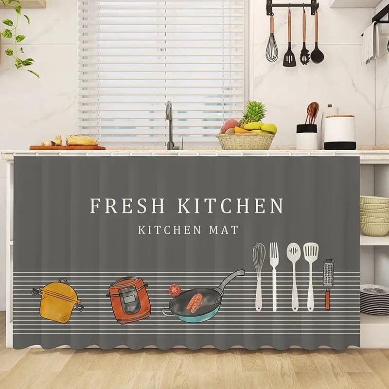 Self-Adhesive Kitchen Cabinet Half Curtain