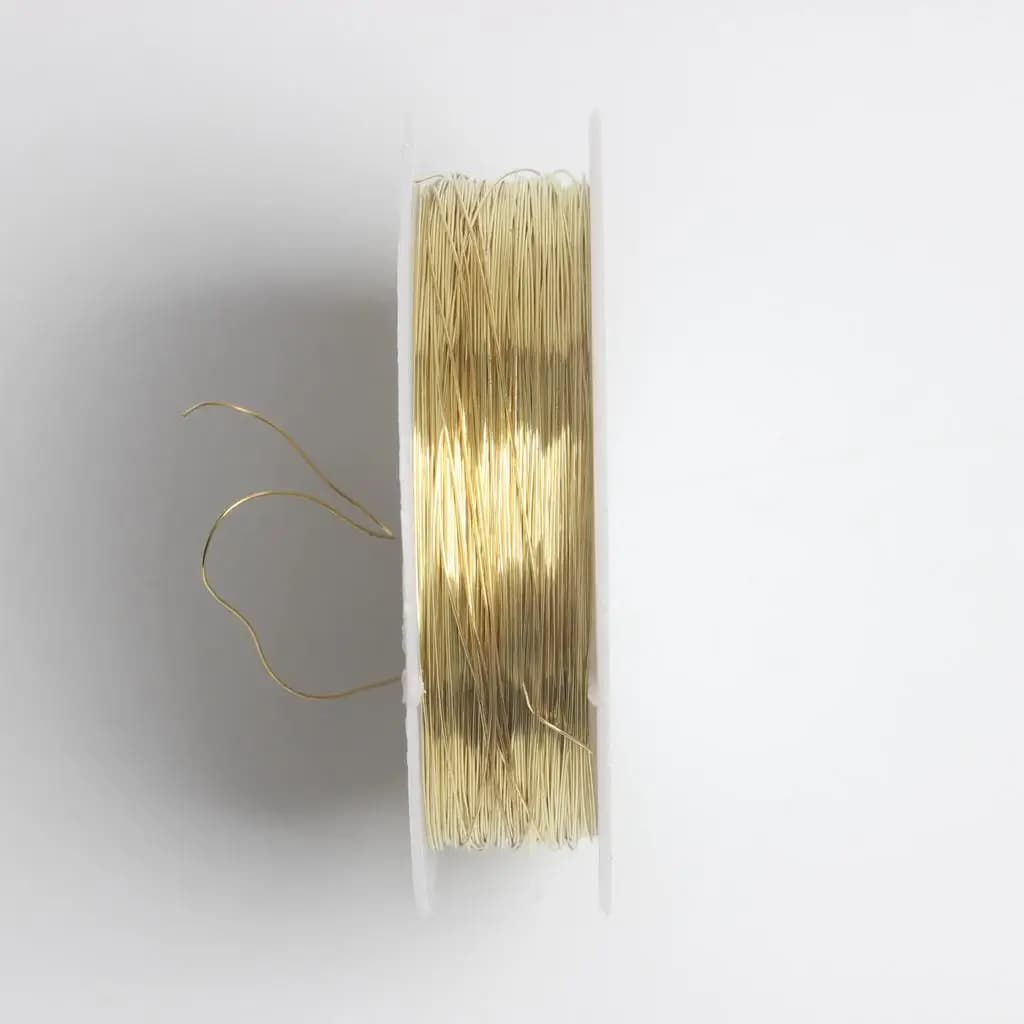 Gold-Tone Beading Wire 0.3mm