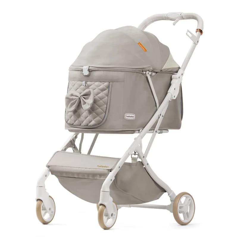 Dog Stroller Foldable Breathable Puppy Carrier Universal Front Wheel 360 ° Strollers	portable Pet Travel Supplies Accessories