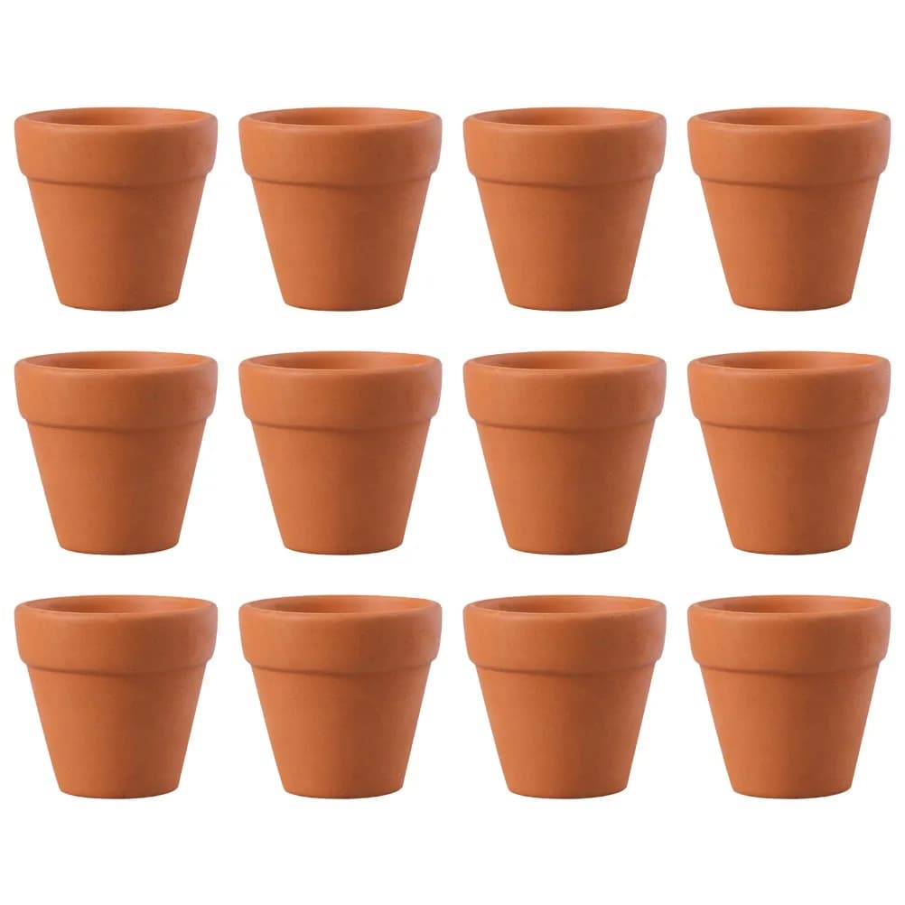 Mini Terracotta Plant Pots Set of 12