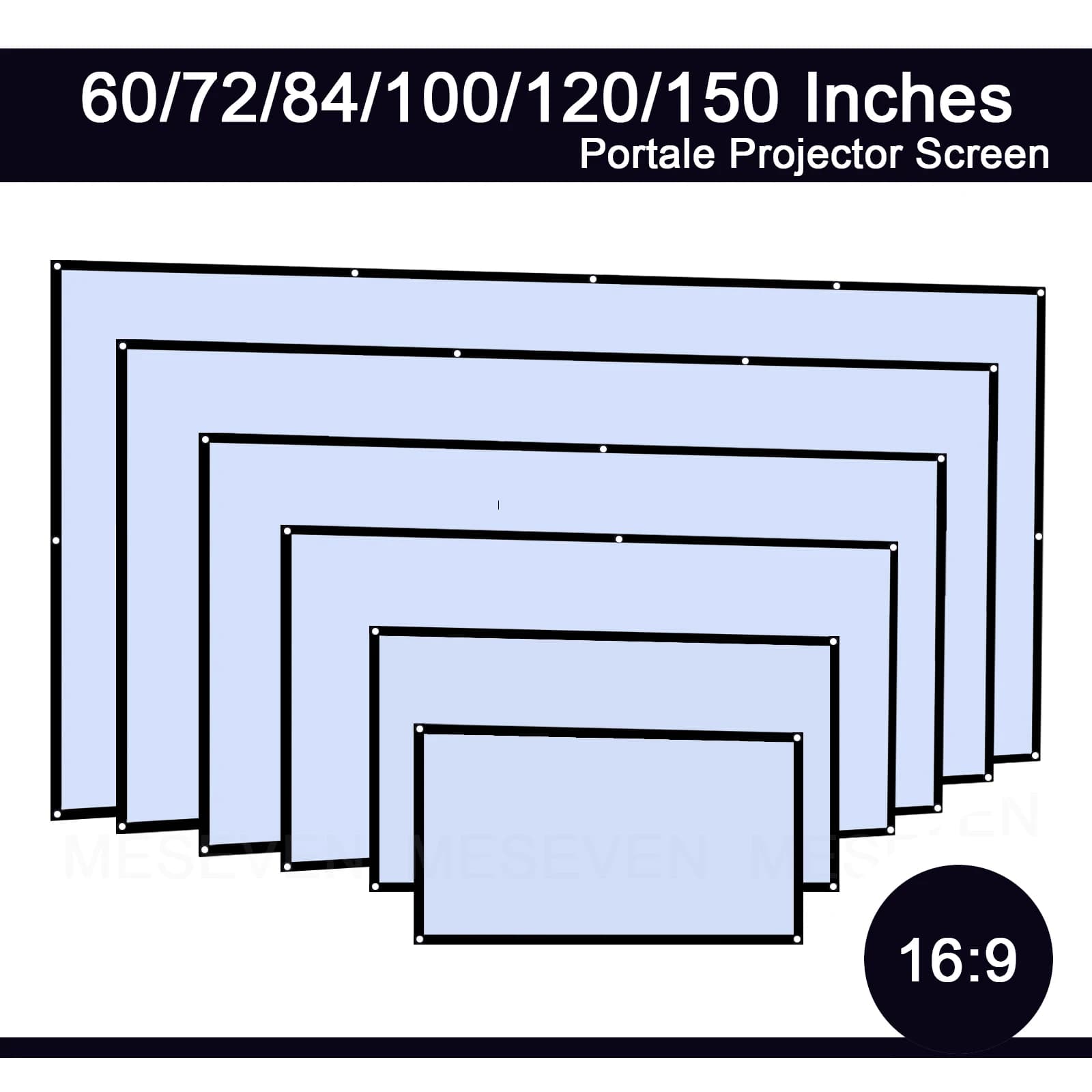 Portable Wrinkle-Free Projector Screen