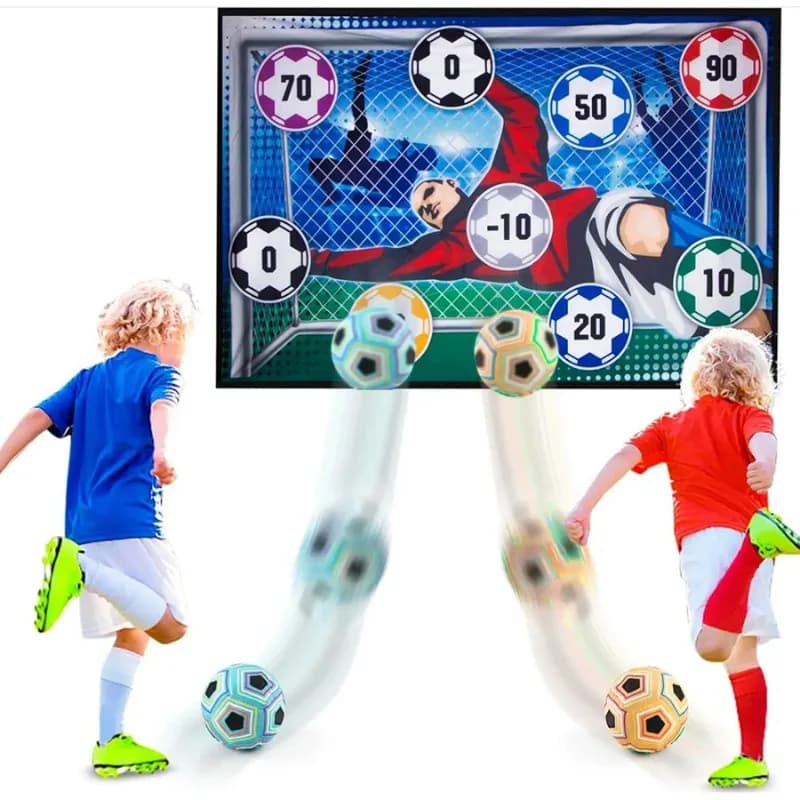 Soccer Game Mat Set With Sticky Ball