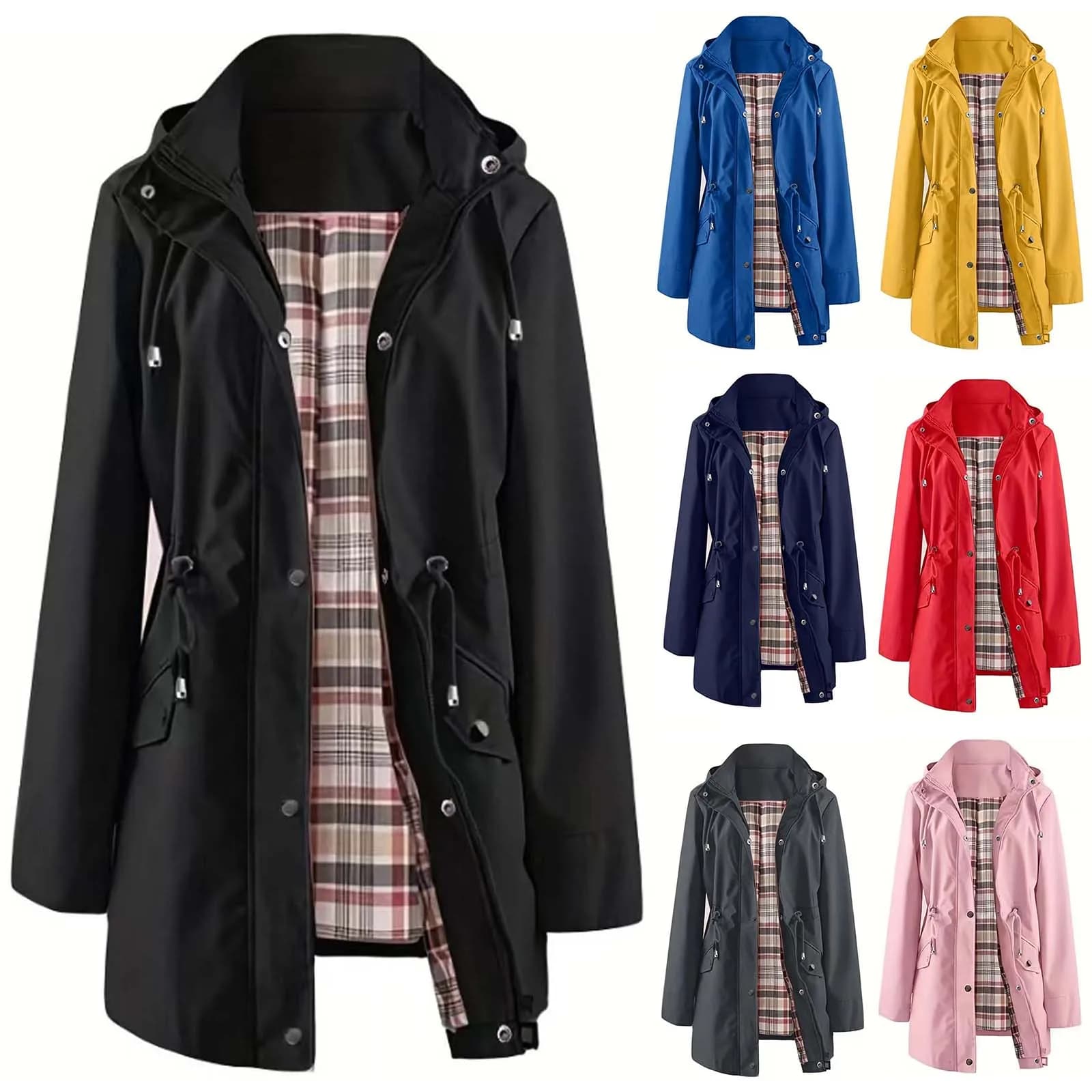 Women's Lightweight Hooded Rain Jacket