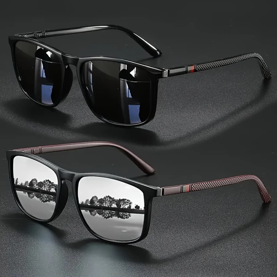 2/3pcs Luxury Square Vintage Cycling Sunglasses Men Women Fashion Travel Driving Fishing Sun Glasses Male Eyewear UV400