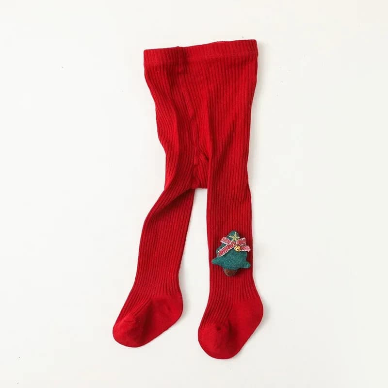 Girls Red Tights Toddler Long Socks