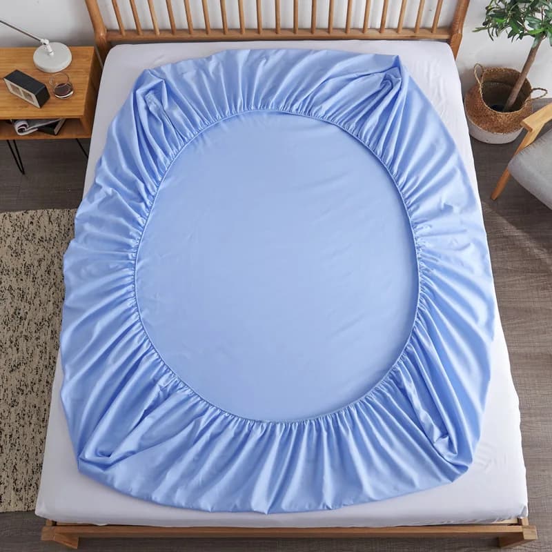 Cotton Fitted Sheet with Elastic Bands