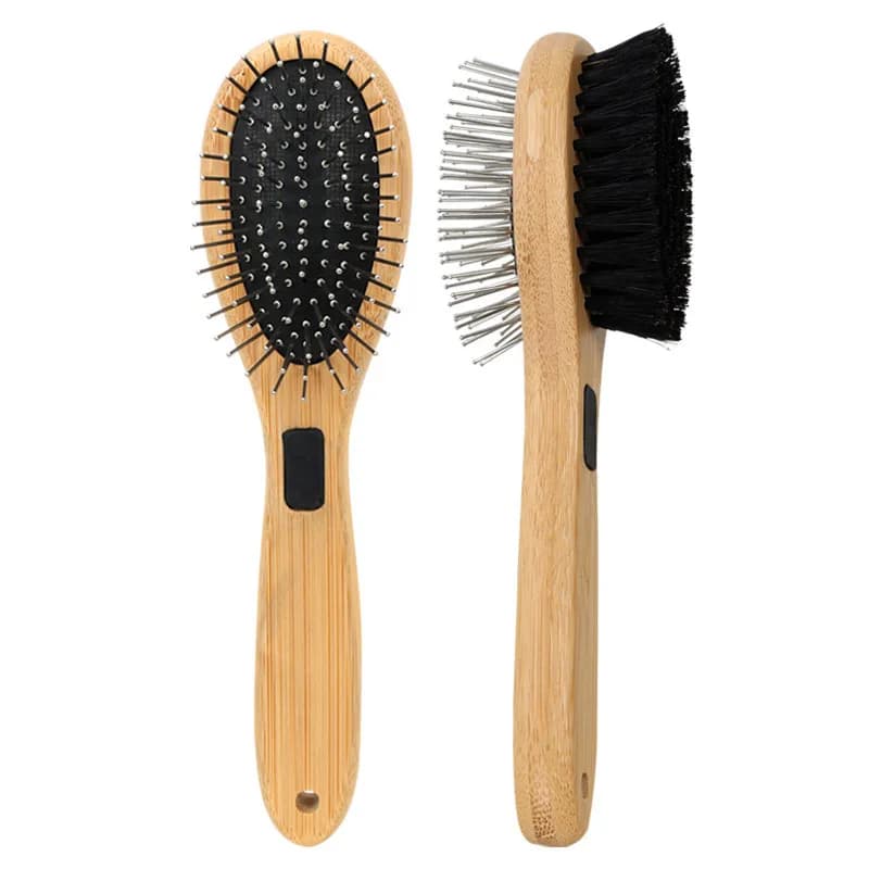 Dual-Sided Boar Bristle Pet Brush
