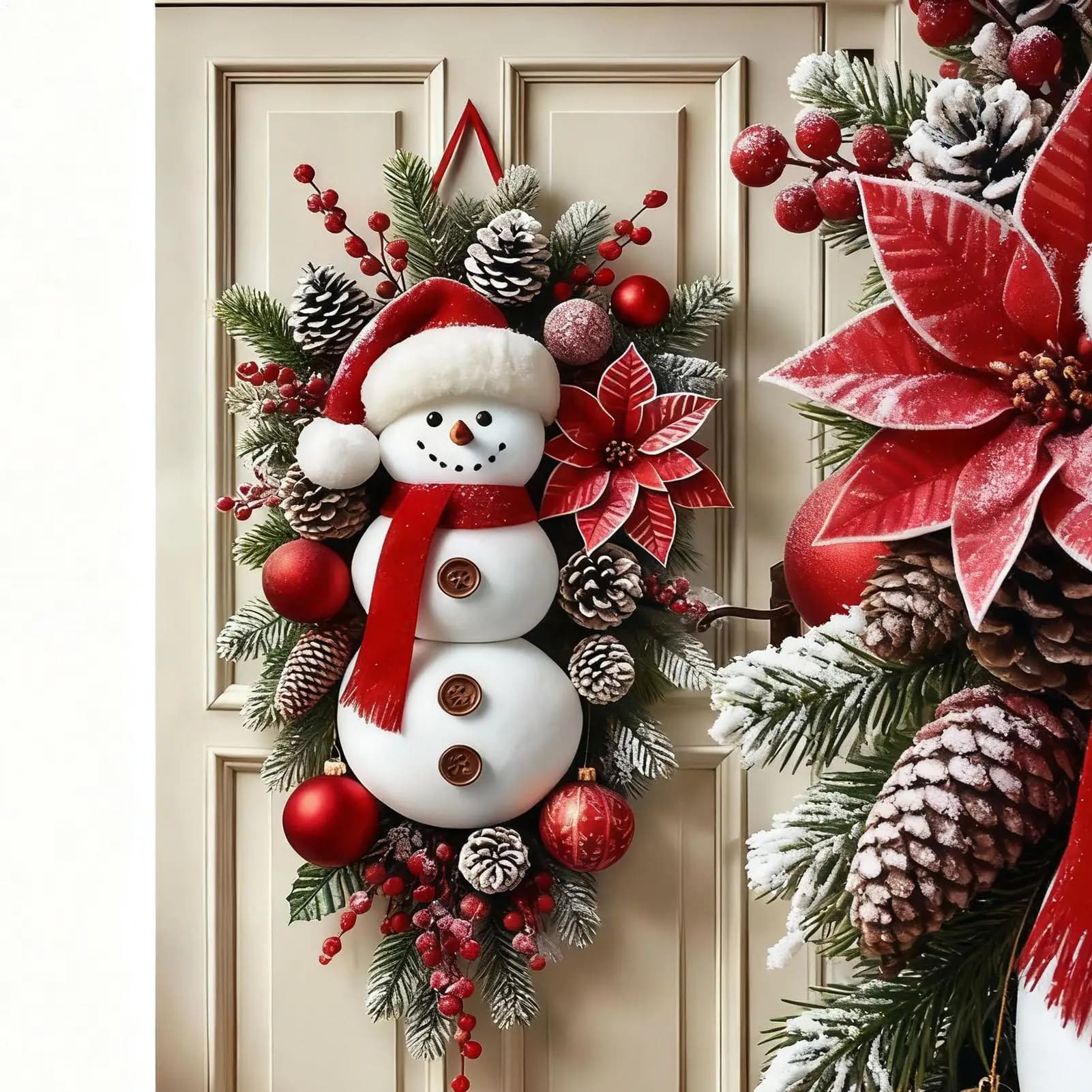 Snowman Christmas Door Banner Decoration
