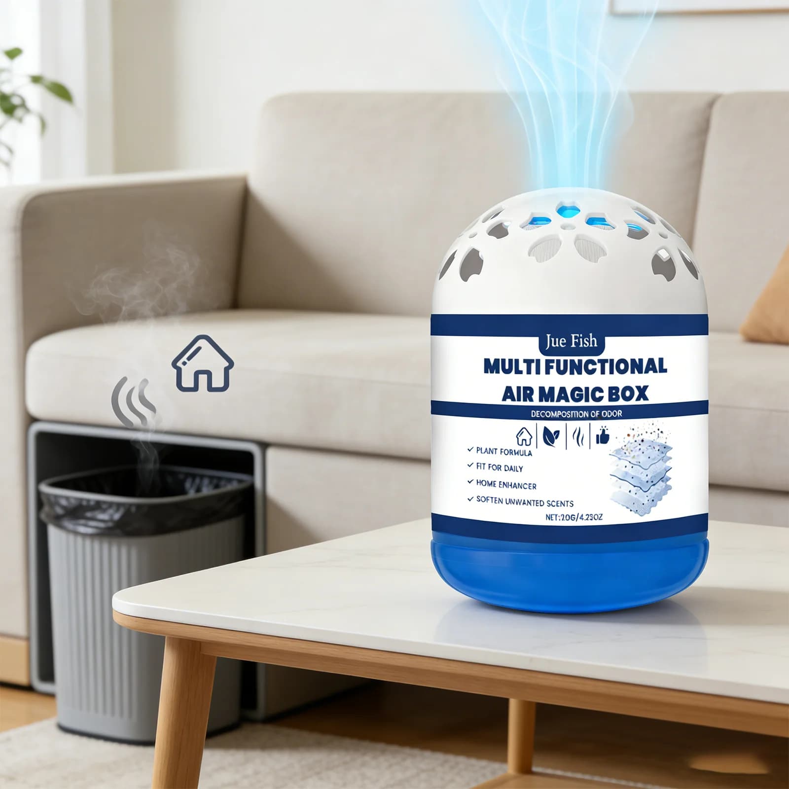 Odor Eliminator and Moisture Absorber Box