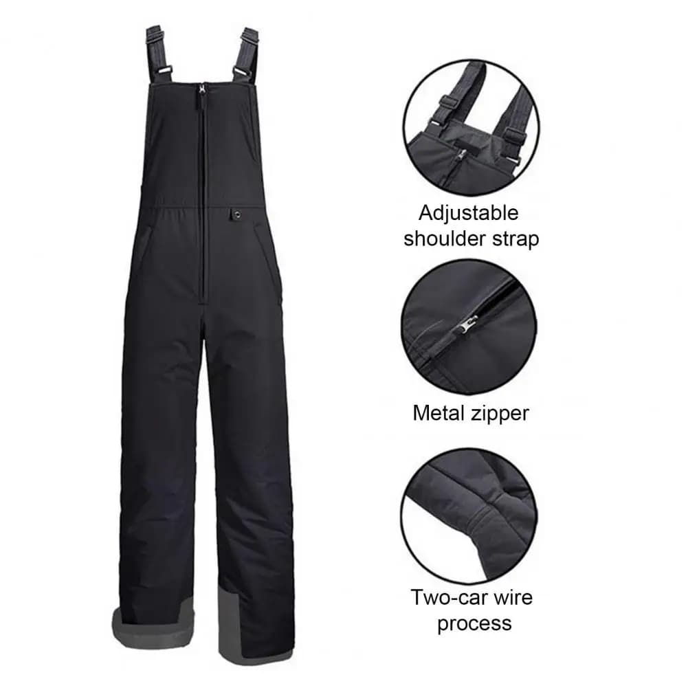 Unisex Waterproof Ski Bib Overalls