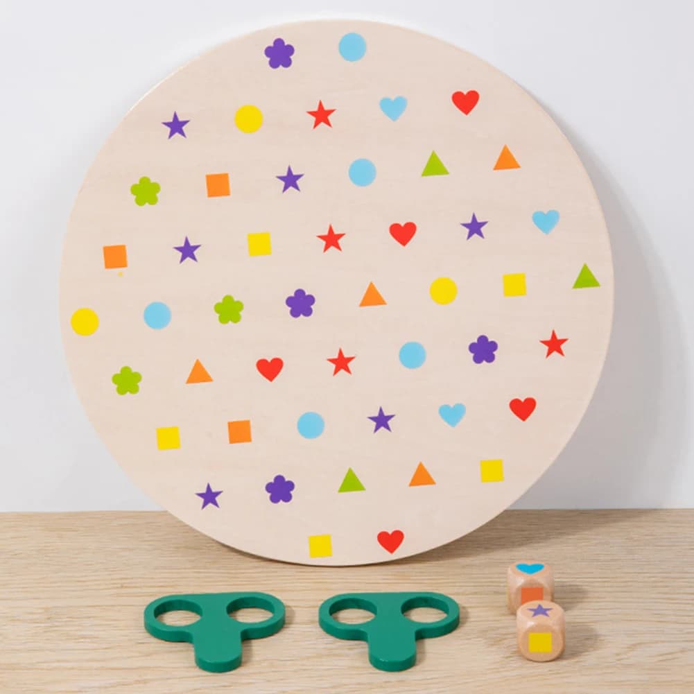Wooden Shape Matching Puzzle Game