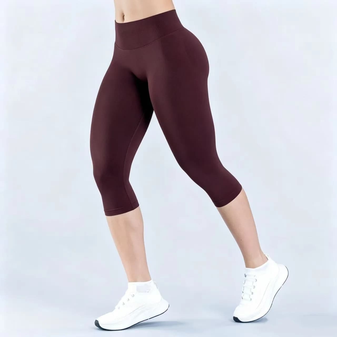 Seamless Scrunch Butt Yoga Capri Leggings