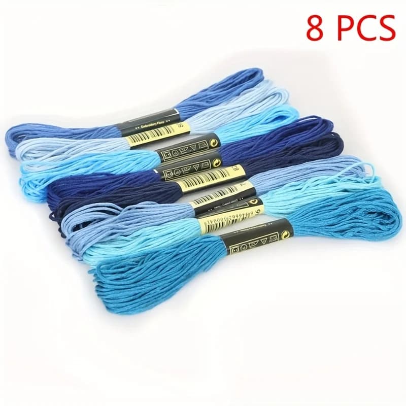 Multicolor DMC Cross Stitch Thread Skeins Kit