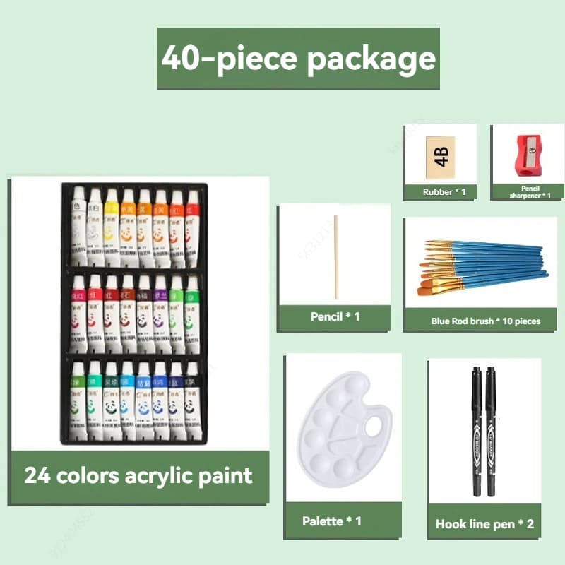 Acrylic Paint Set, 5ml Bottles, Non-Toxic