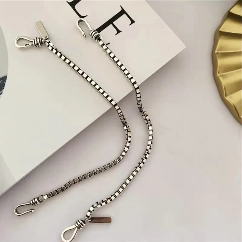 Sterling Silver Geometric Charm Bracelet