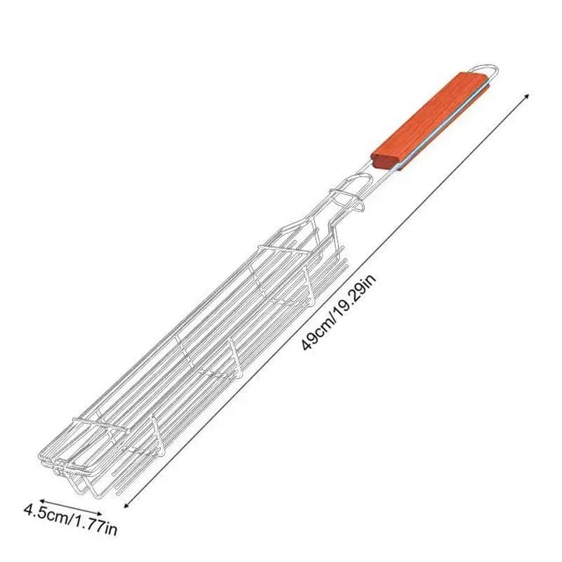 Portable Stainless Steel Nonstick BBQ Grill Basket