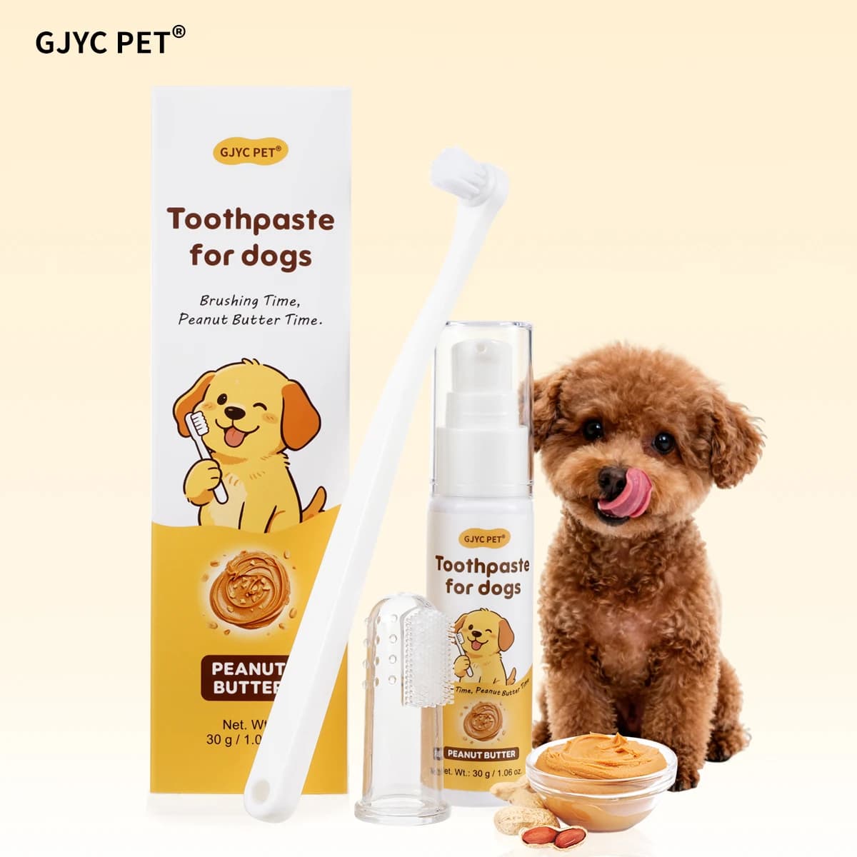 Dog Toothpaste Dental Care Kit Peanut Butter