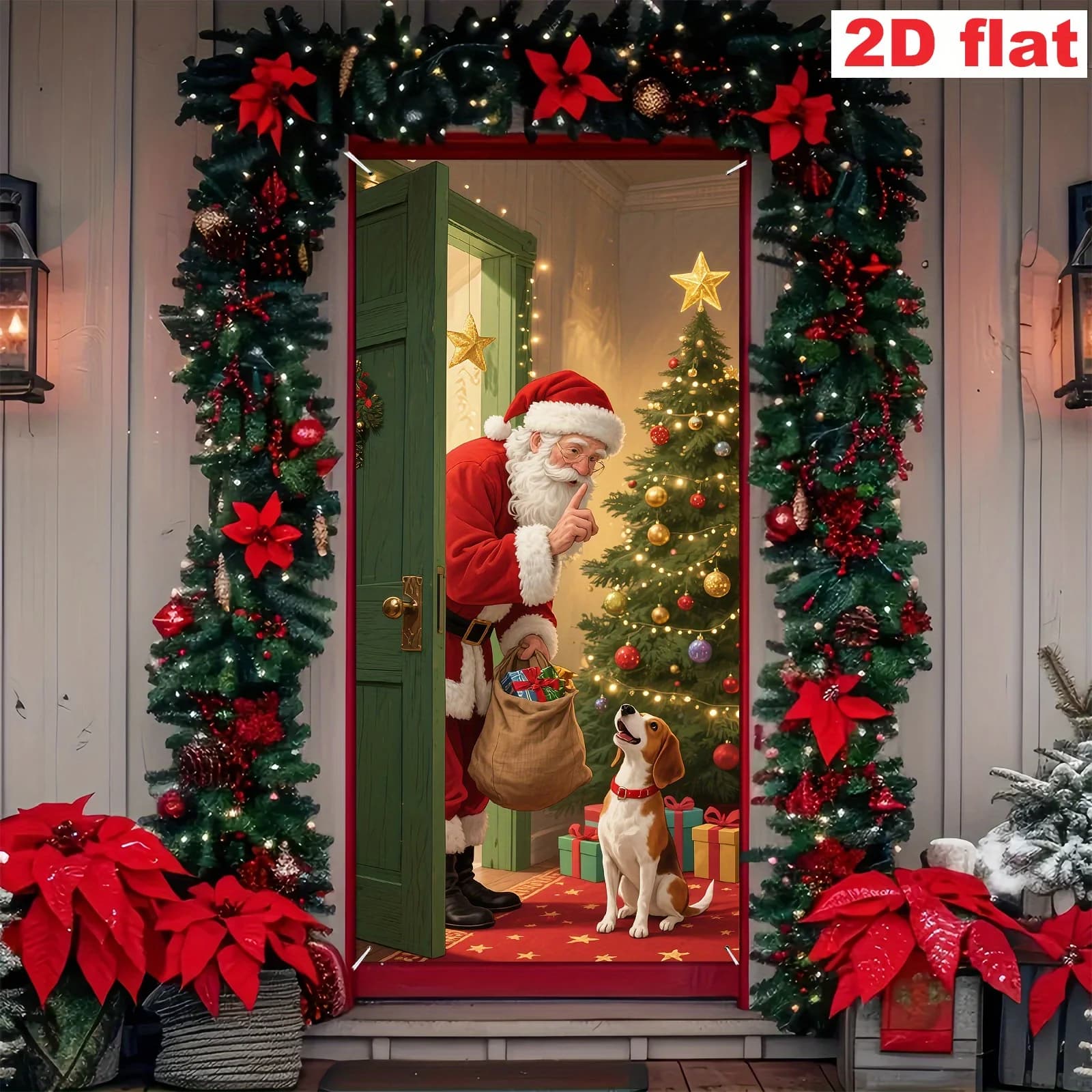 Christmas Festive Entrance Decorative Banner