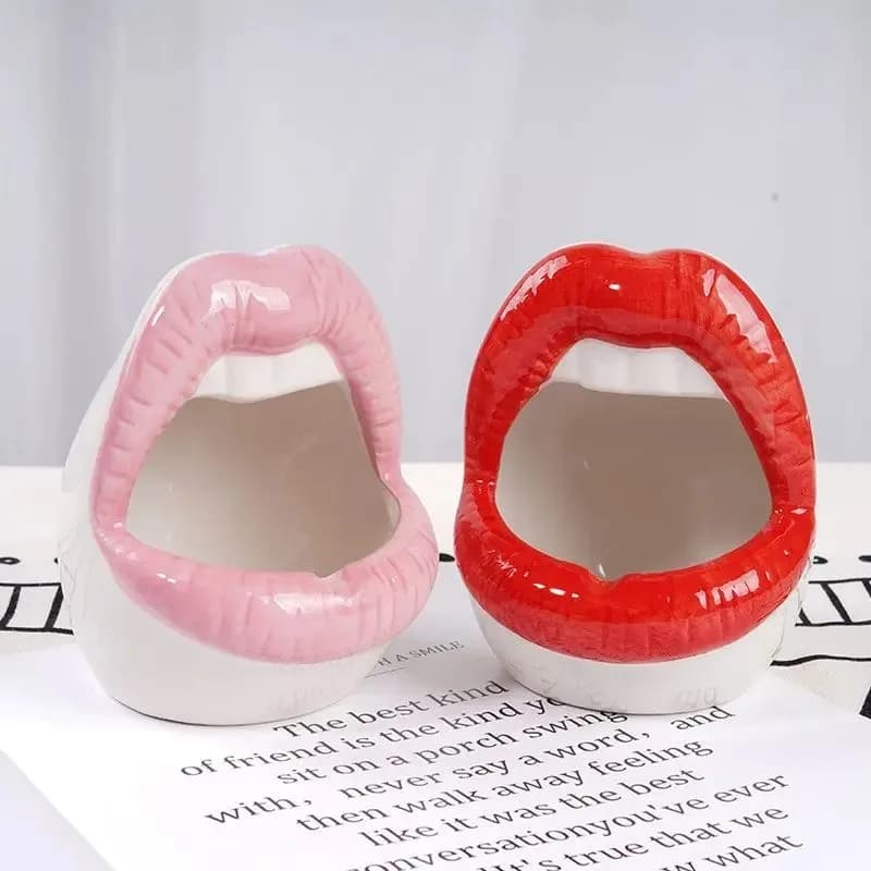 Ceramic Lips Shaped Serving Bowl