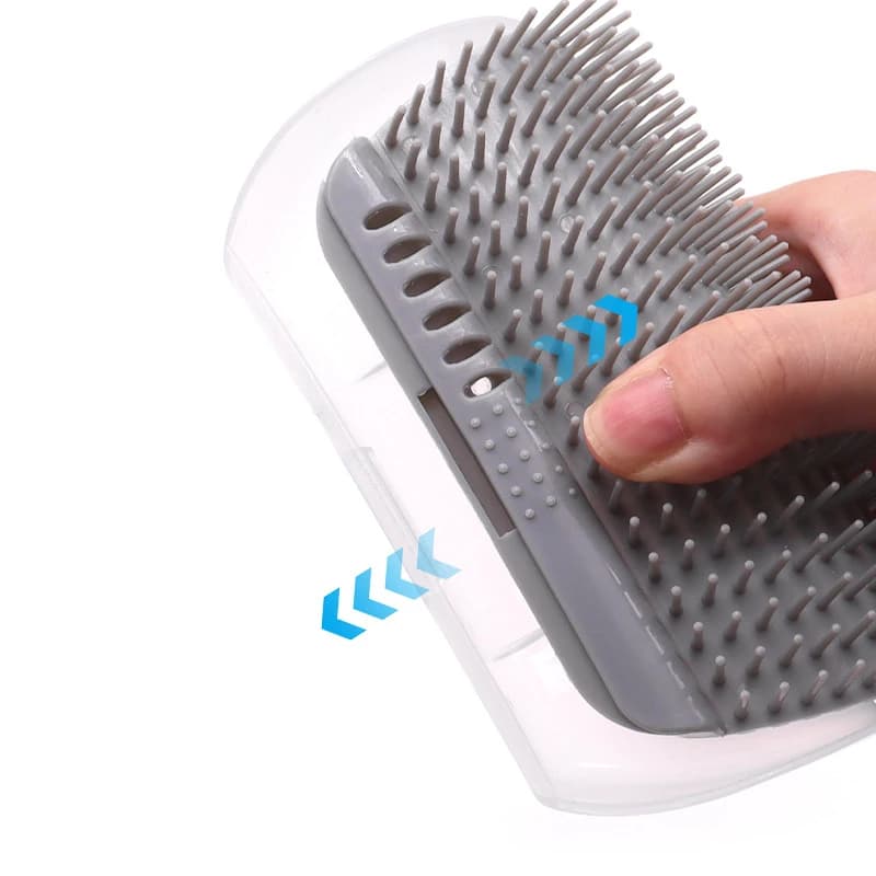 Cat Scratcher Massager for Cats Scratching Pets Removal Beauty Clean Corner Brush Removable Comb for Kitten Cat massagetool