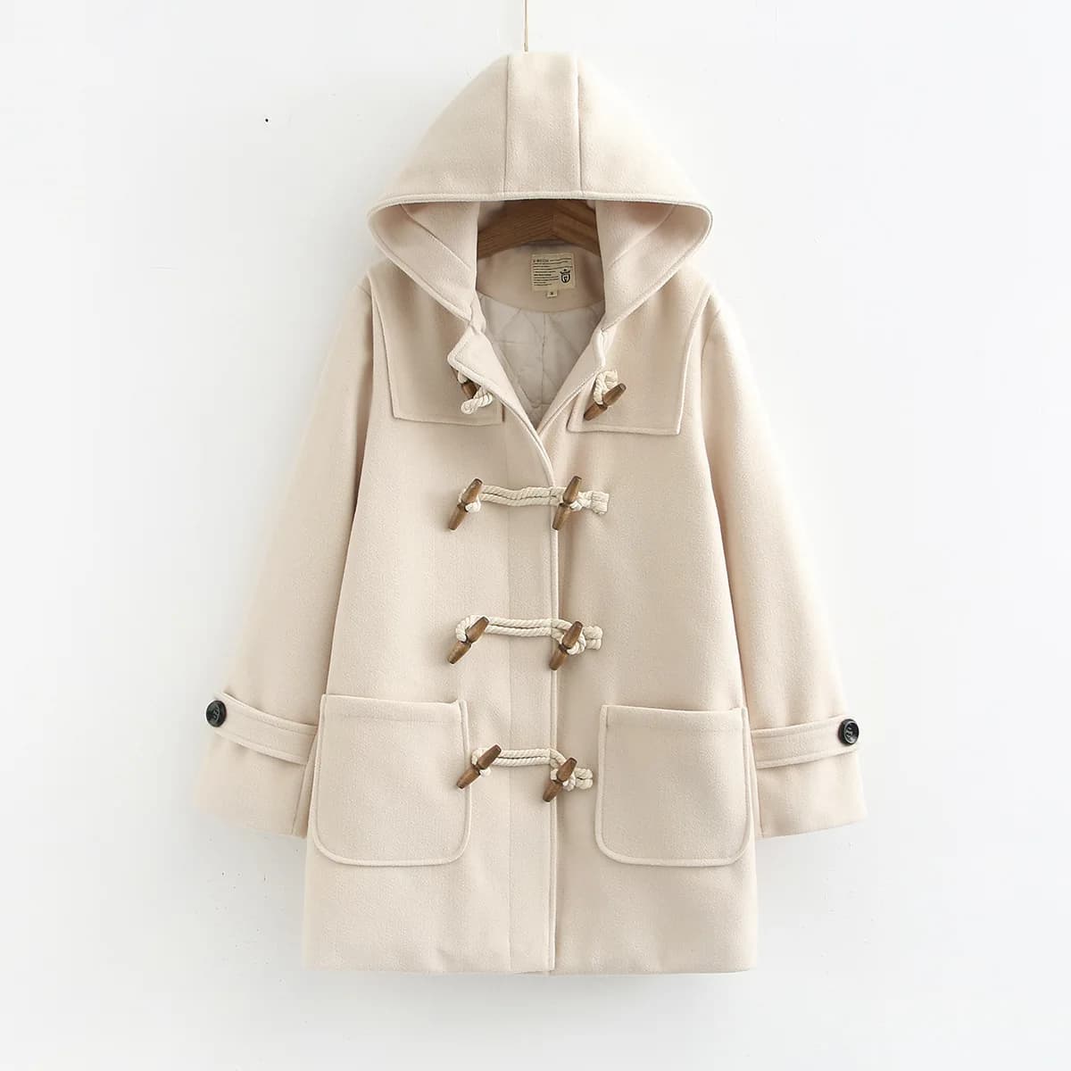 Women's Wool Blend Hooded Coat
