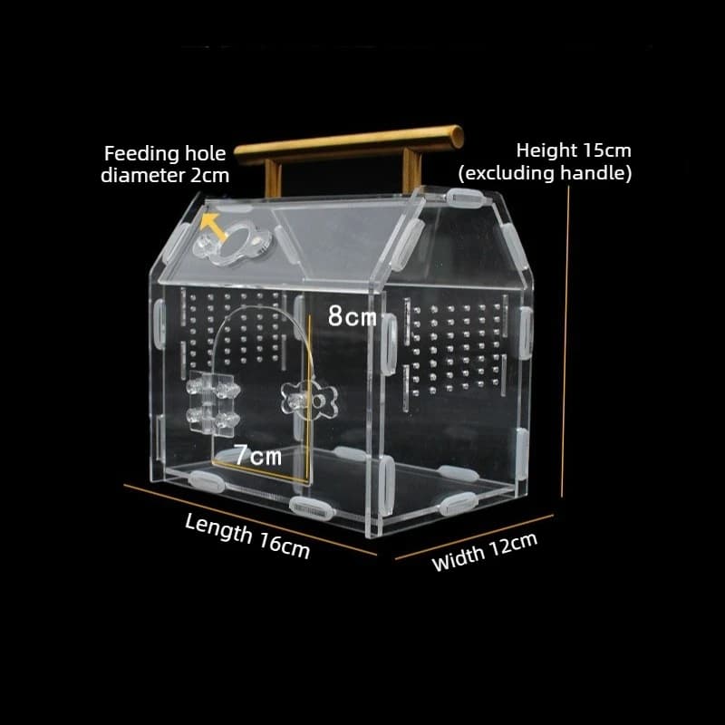 Acrylic Portable Reptile Terrarium Breeding Box